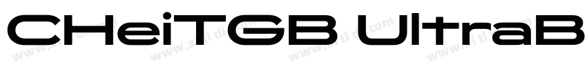 CHeiTGB UltraBold U字体转换 CHeiTGB UltraBold U字体转换